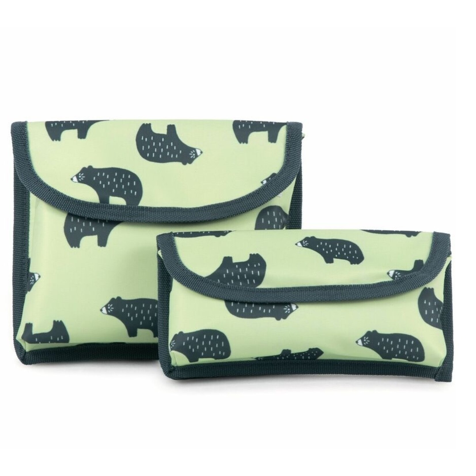 GEOCAN GEOCAN - Paquet de 2 sacs à sandwichs/collations - Ours (Execo)