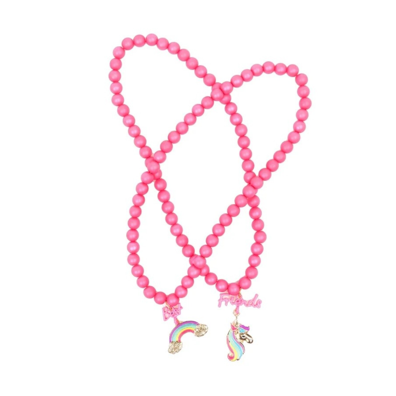Great Pretenders GREAT PRETENDERS - Best Friends Rainbow Unicorn Necklace Set