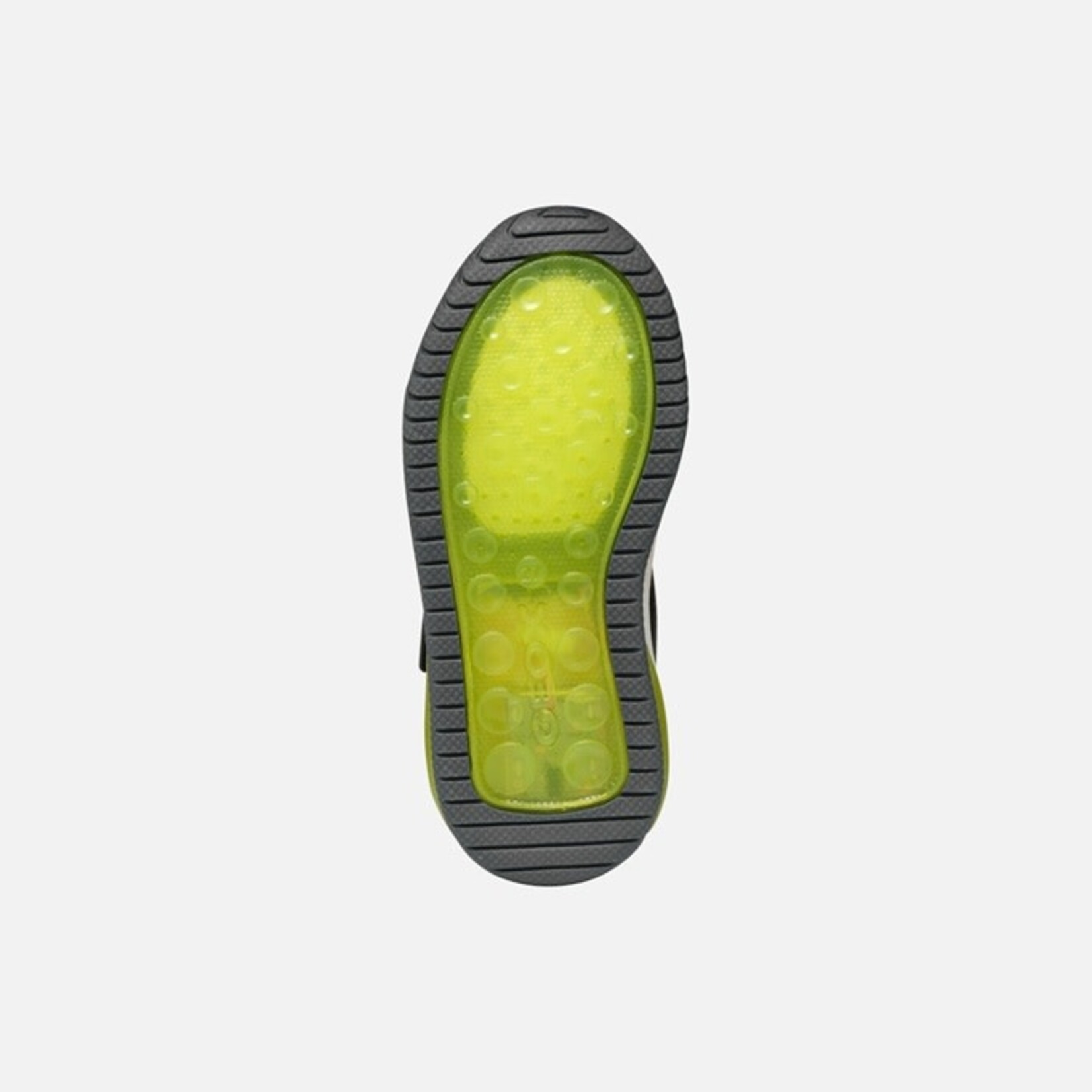 Geox GEOX - High-top sports shoes with luminous soles 'J. Inek Boy A - Geobuck+Text - Black/Lime'