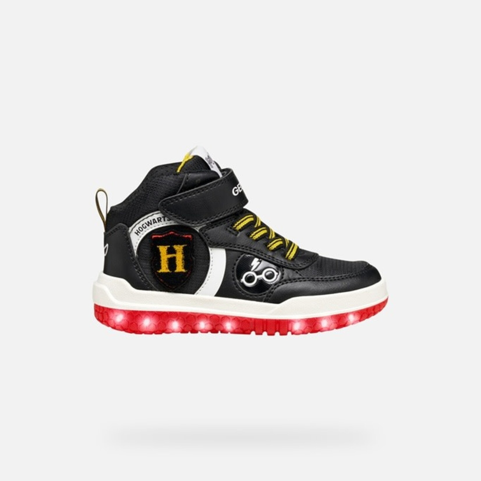 Geox GEOX - Chaussures montantes de sport avec semelle lumineuse 'J. Buzzerlight D - Gbk+Nylon - Black/red - Harry Potter'