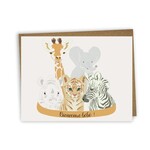 Lili Graffiti LILI GRAFFITI - Carte de souhait - Bienvenue Bébé - Animaux
