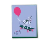 Lili Graffiti LILI GRAFFITI - Carte de souhait - Bonne fête - Chat skate