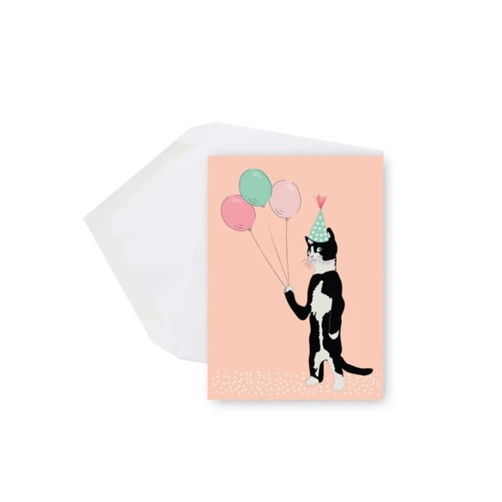 Lili Graffiti LILI GRAFFITI - Mini Greeting Card - Happy Birthday - Cat