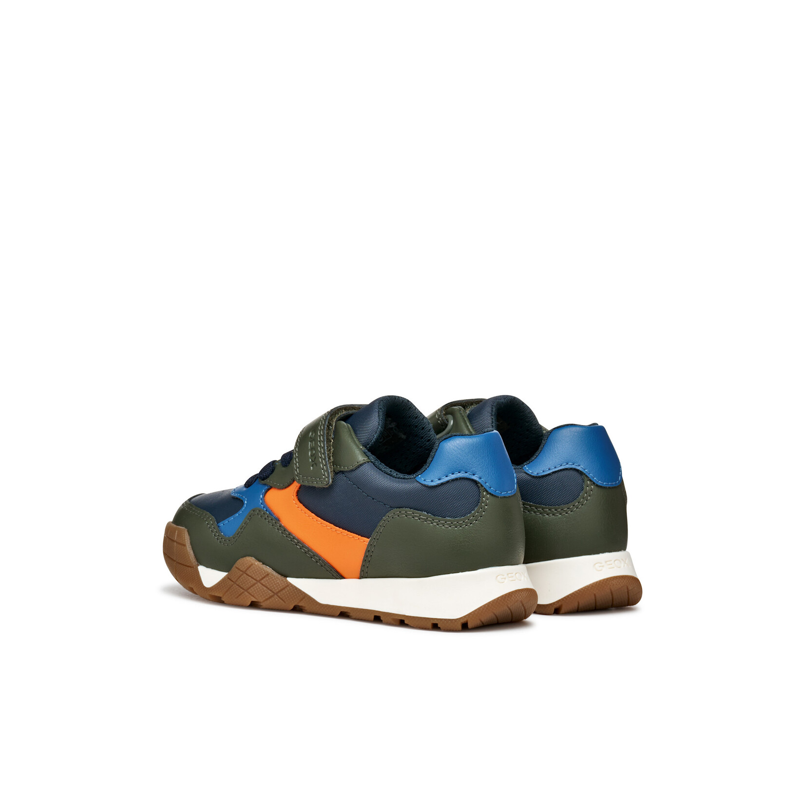 Geox GEOX - Synthetic leather shoes 'J. Rann-E - Military/Orange'