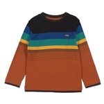 Nanö NANÖ - T-shirt à manches longues rayé à plusieurs couleurs 'Sens unique'
