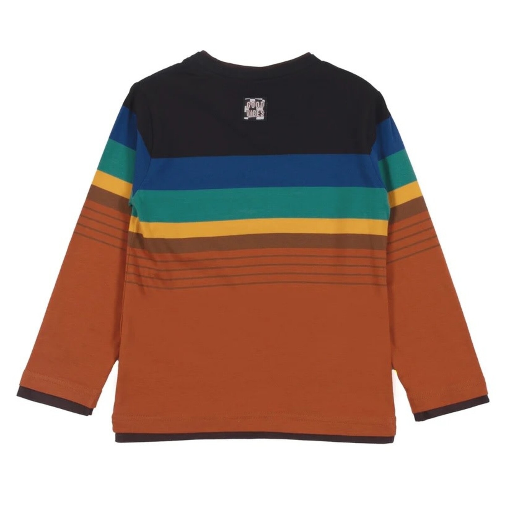 Nanö NANÖ - Multicolored Striped Long Sleeve T-Shirt 'Sens unique'