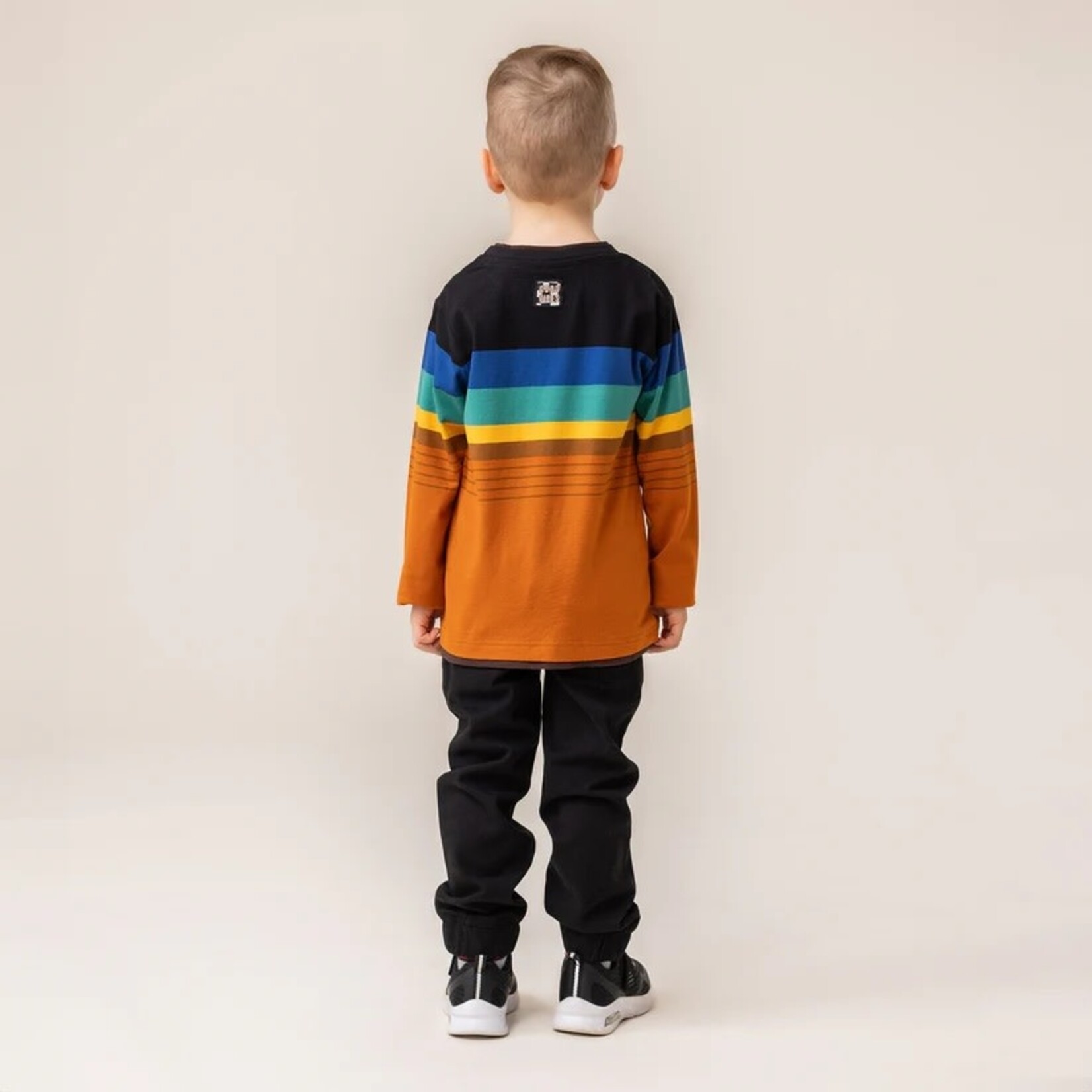 Nanö NANÖ - Multicolored Striped Long Sleeve T-Shirt 'Sens unique'