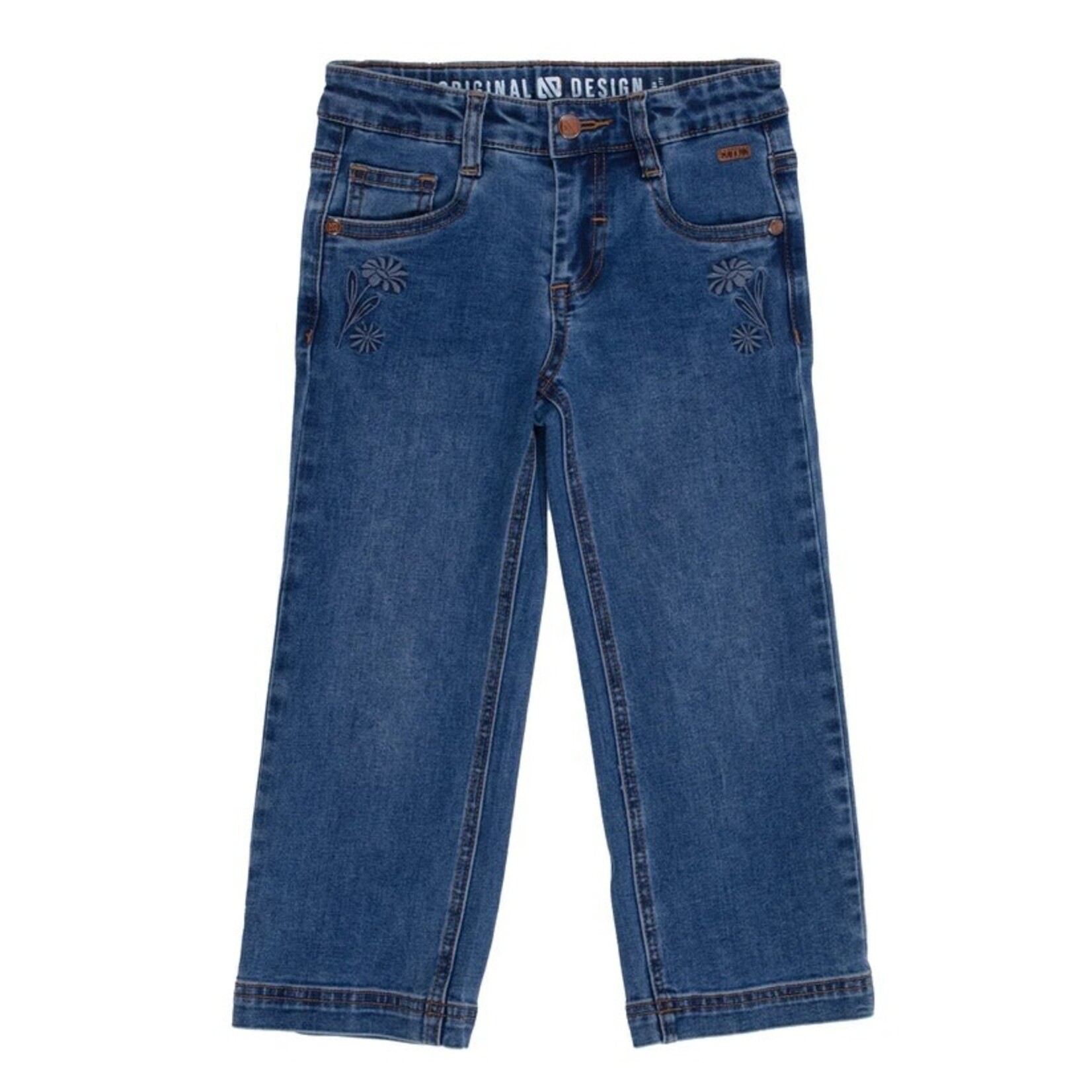 Nanö NANÖ - Jeans en denim à jambes droites et broderies de fleurs 'Balade automnale'