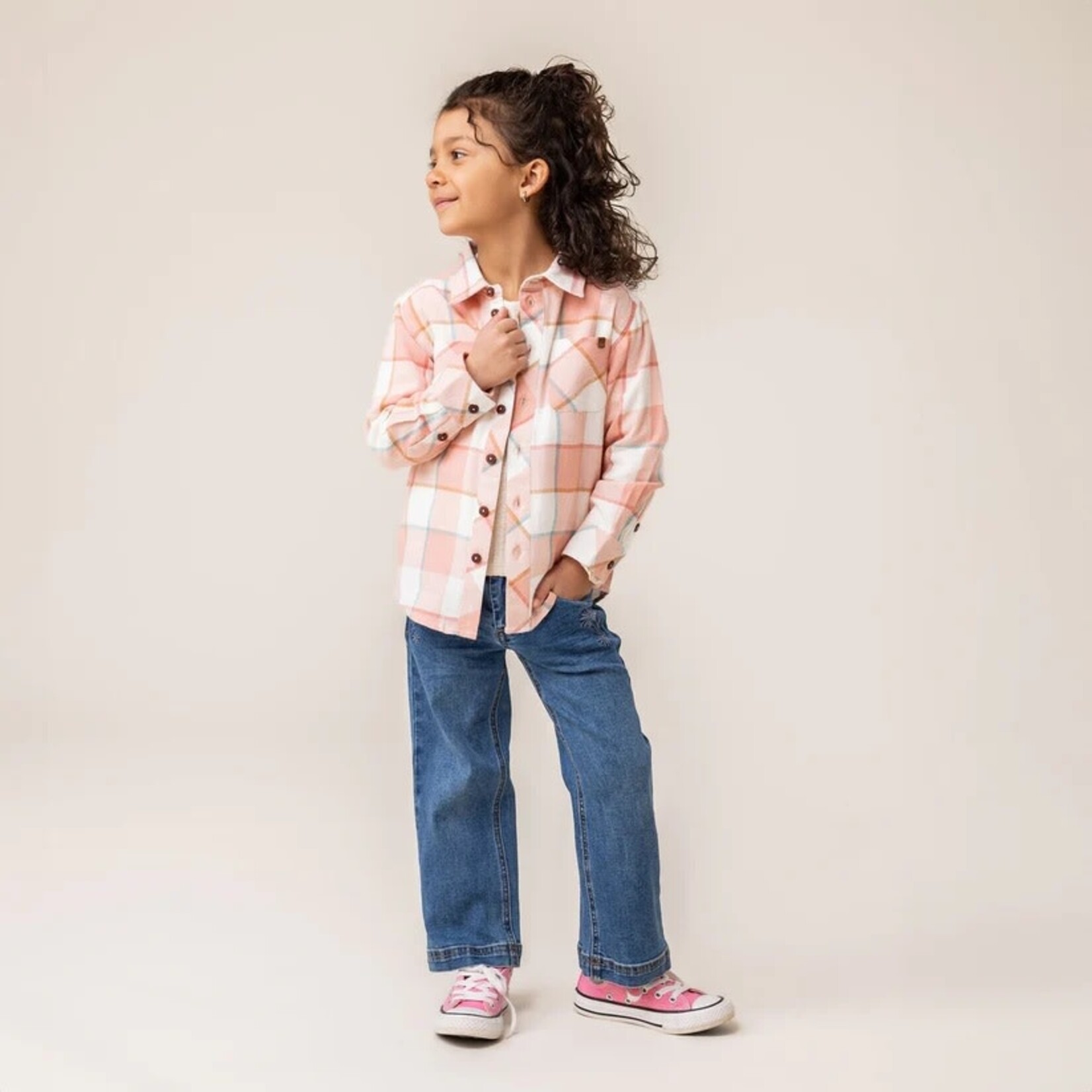 Nanö NANÖ - Jeans en denim à jambes droites et broderies de fleurs 'Balade automnale'