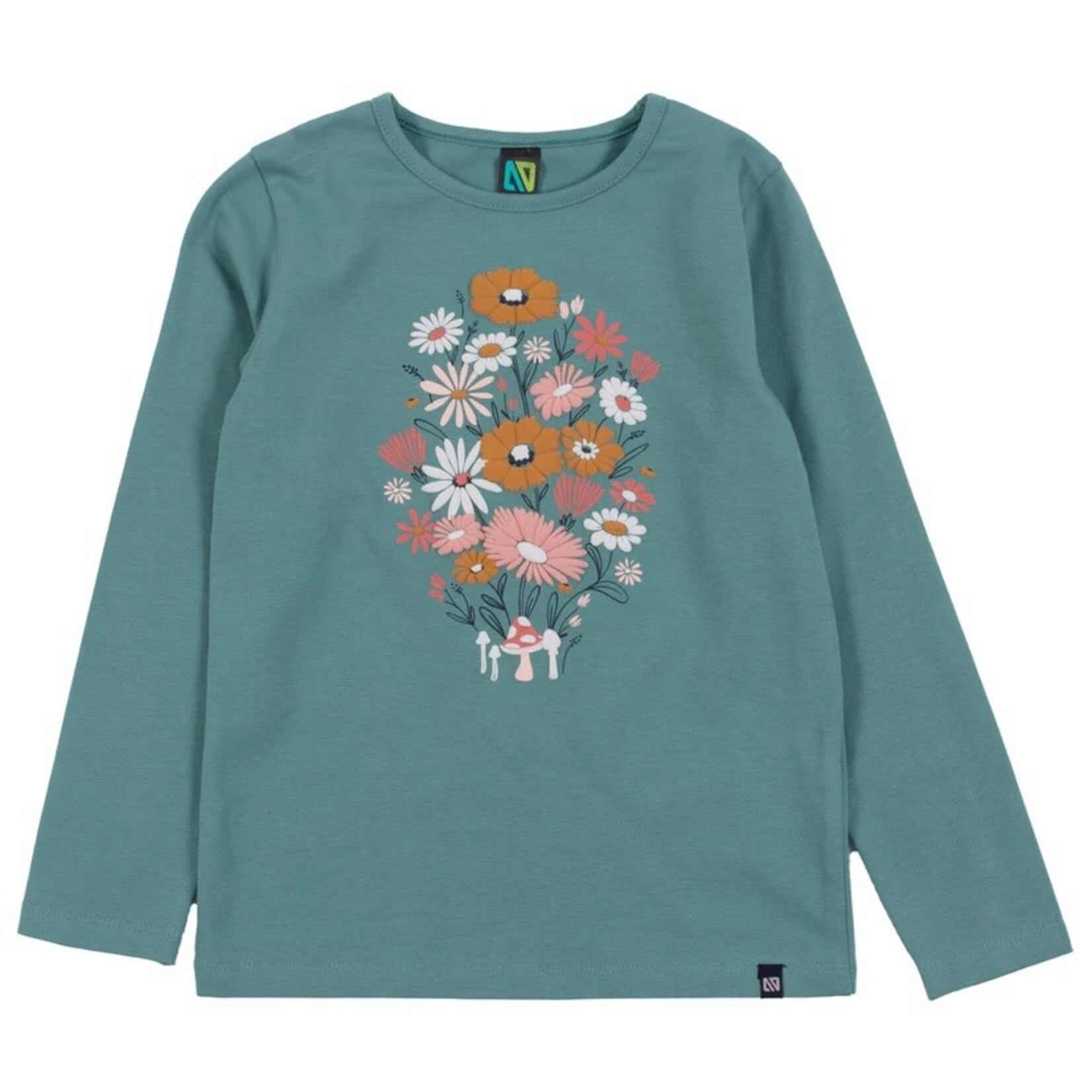 Nanö NANÖ - T-shirt à manches longues vert menthe 'Balade automnale'