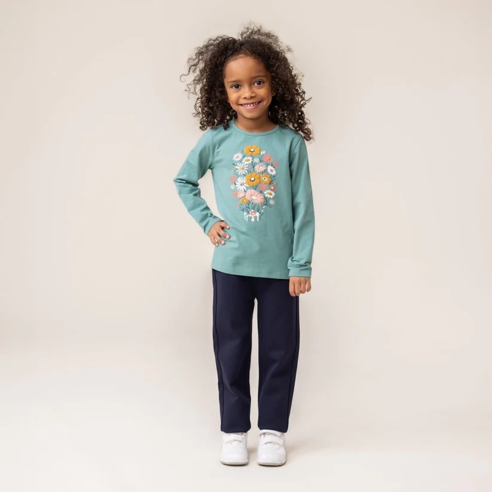 Nanö NANÖ - Mint green long-sleeved sweater 'Balade automnale'