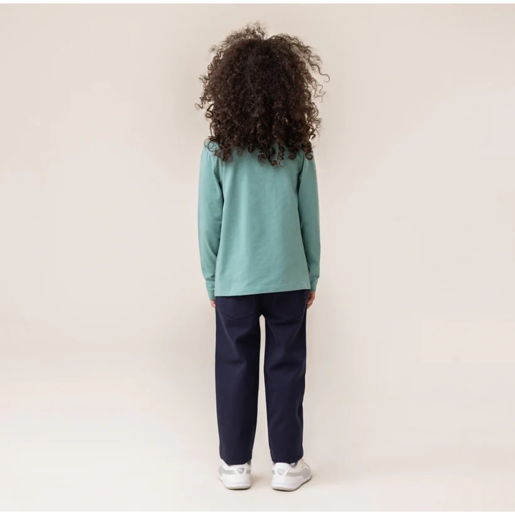Nanö NANÖ - Mint green long-sleeved sweater 'Balade automnale'