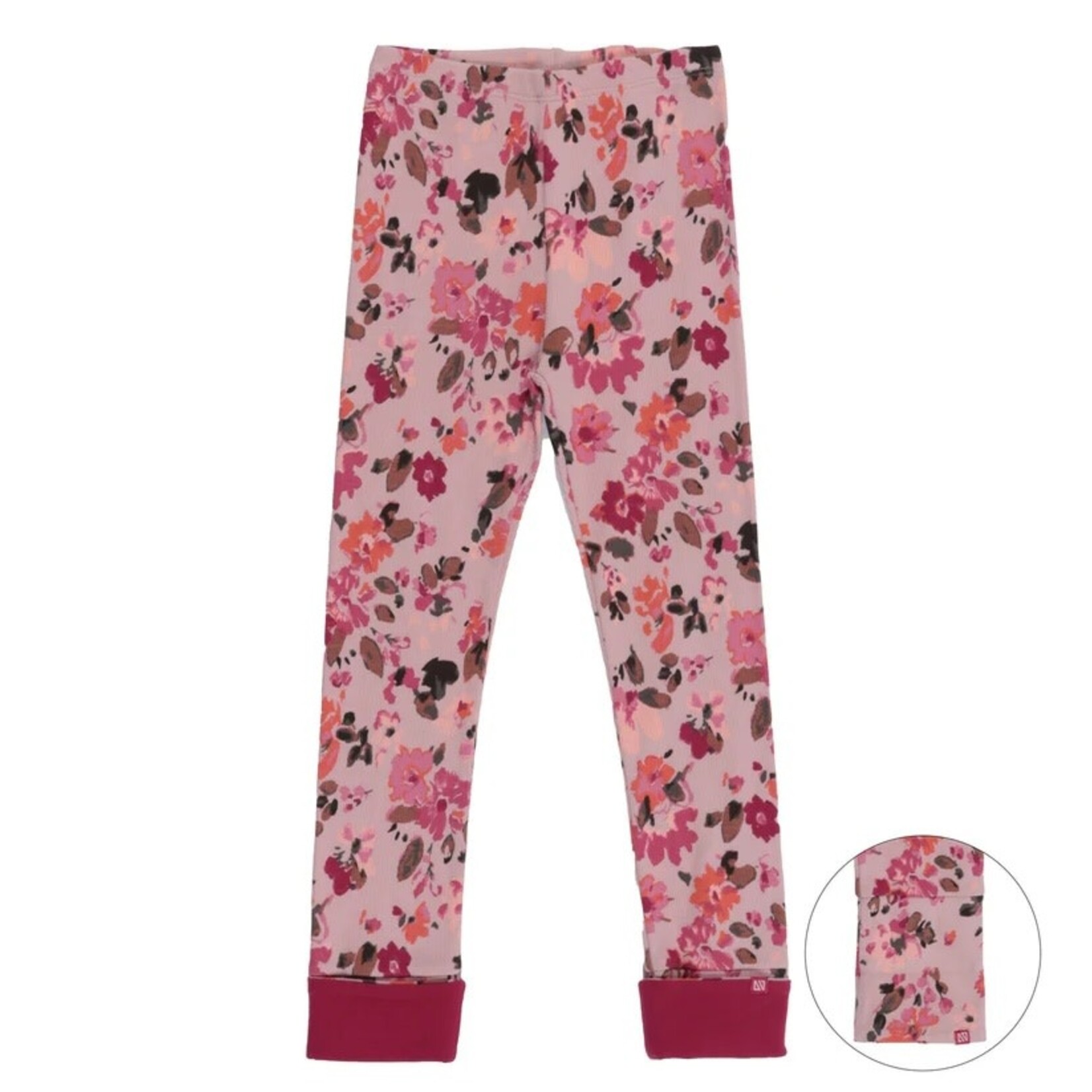 Nanö NANÖ - Legging rose pâle 'Fleurs d'Antan'