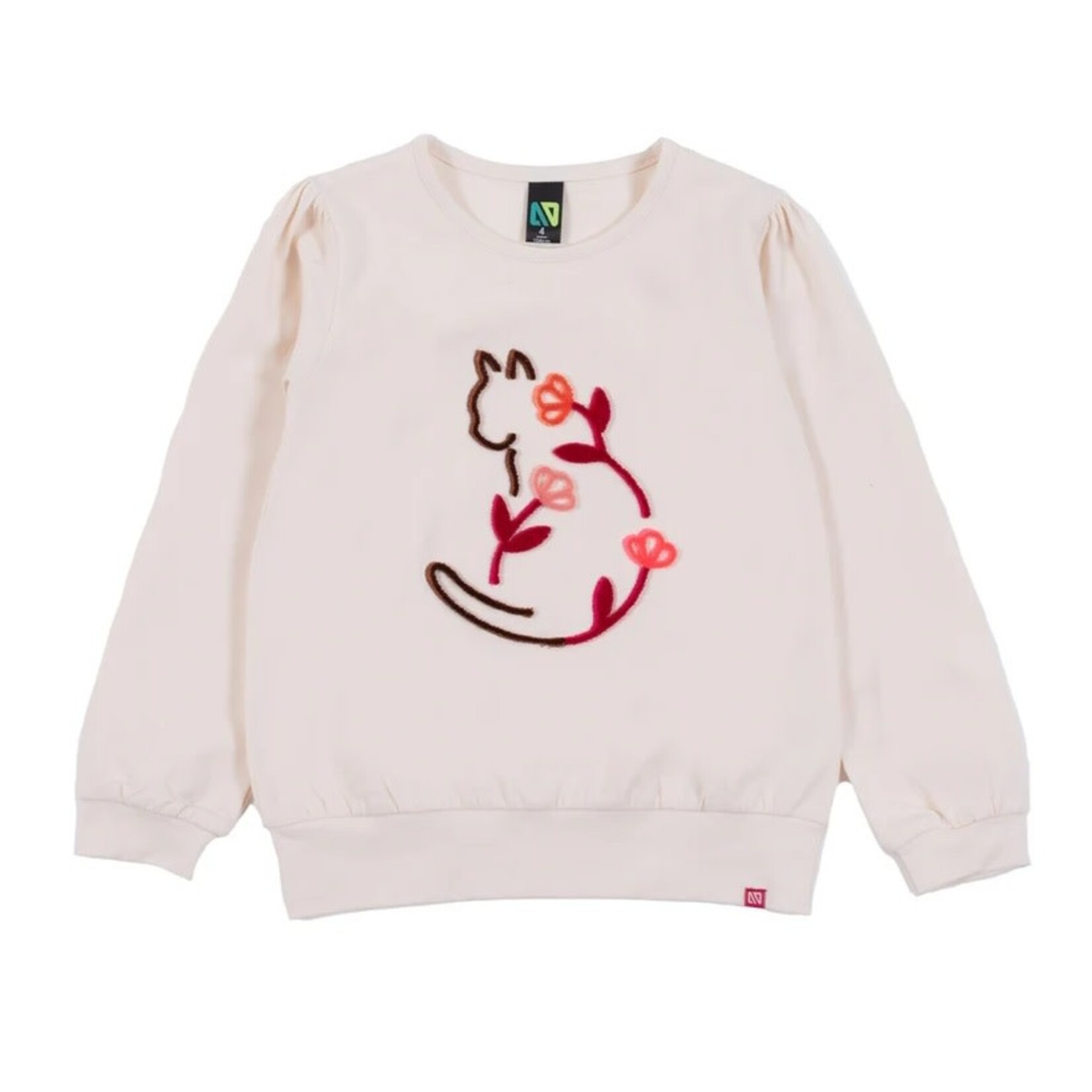 Nanö NANÖ - Ivory 'Fleurs D'Antan' Long-sleeved Sweater
