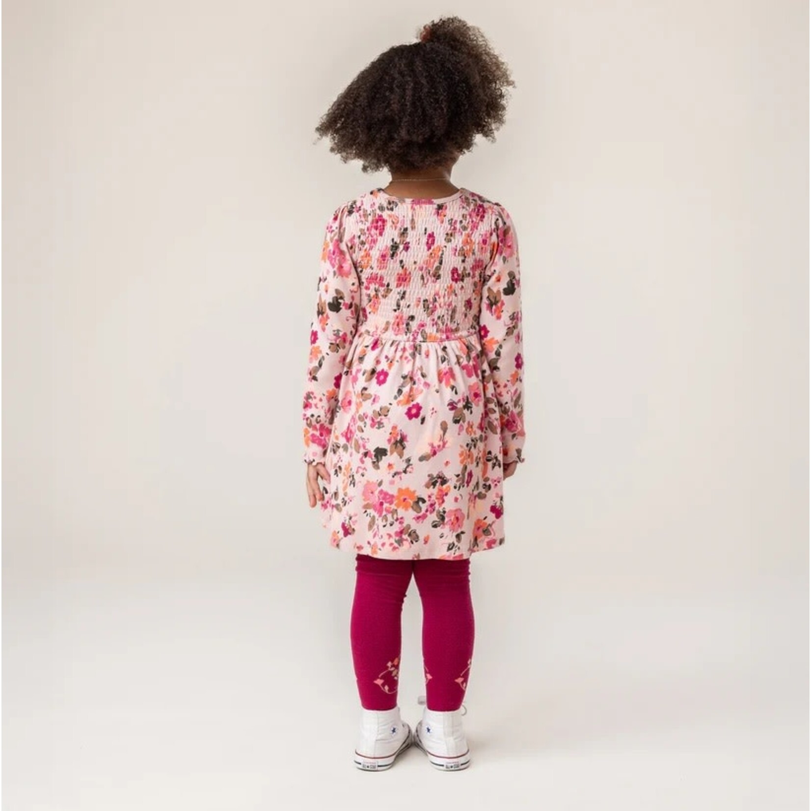 Nanö NANÖ - Robe rose pâle 'Fleurs D'Antan'