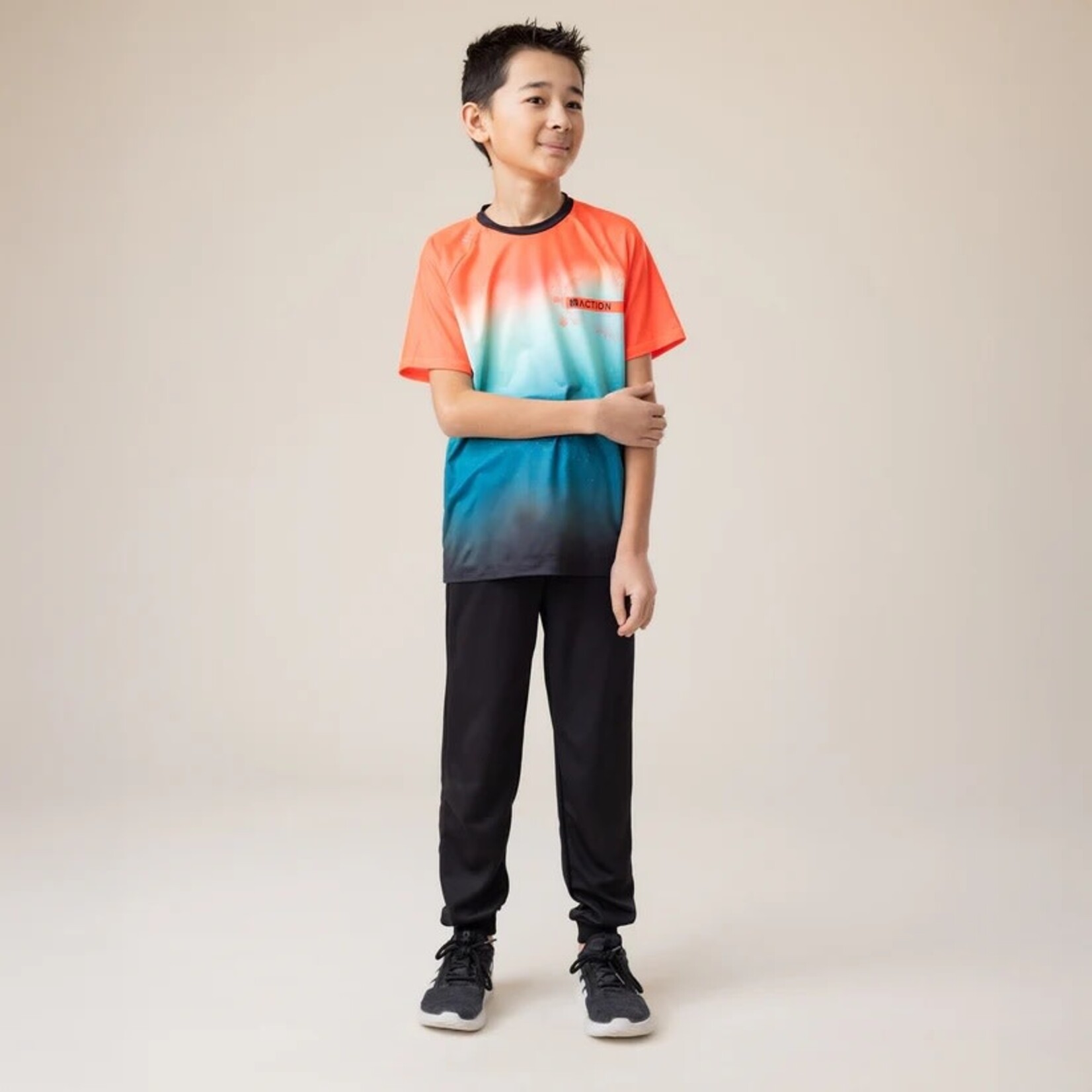 Nanö NANÖ - T-shirt athlétique avec dégradé orange et bleu 'Division: Sports'