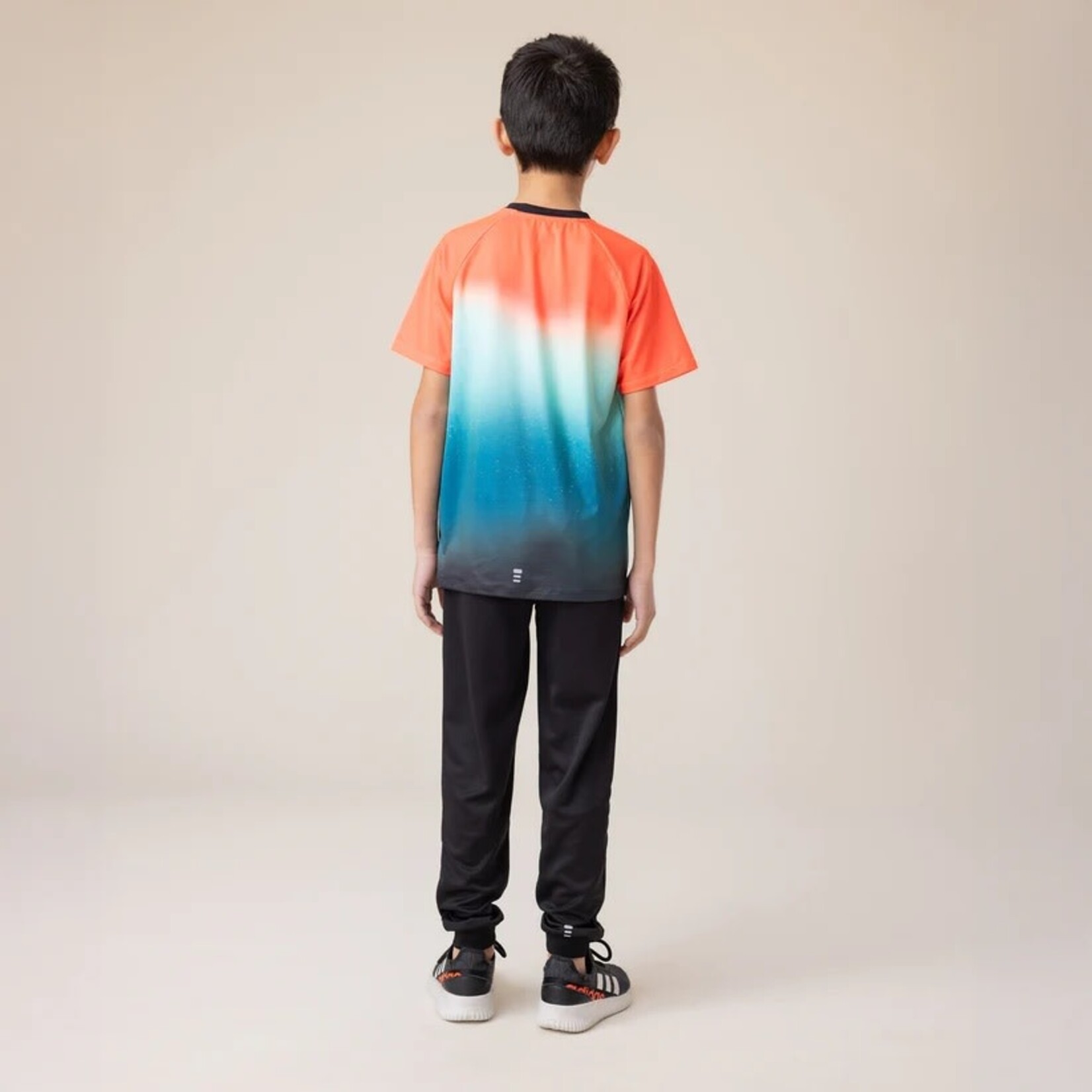 Nanö NANÖ - T-shirt athlétique avec dégradé orange et bleu 'Division: Sports'