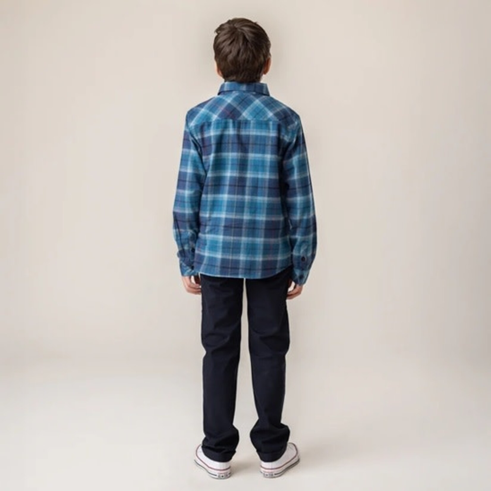 Nanö NANÖ - Chemise à manches longues carreautée marine 'Horticool'