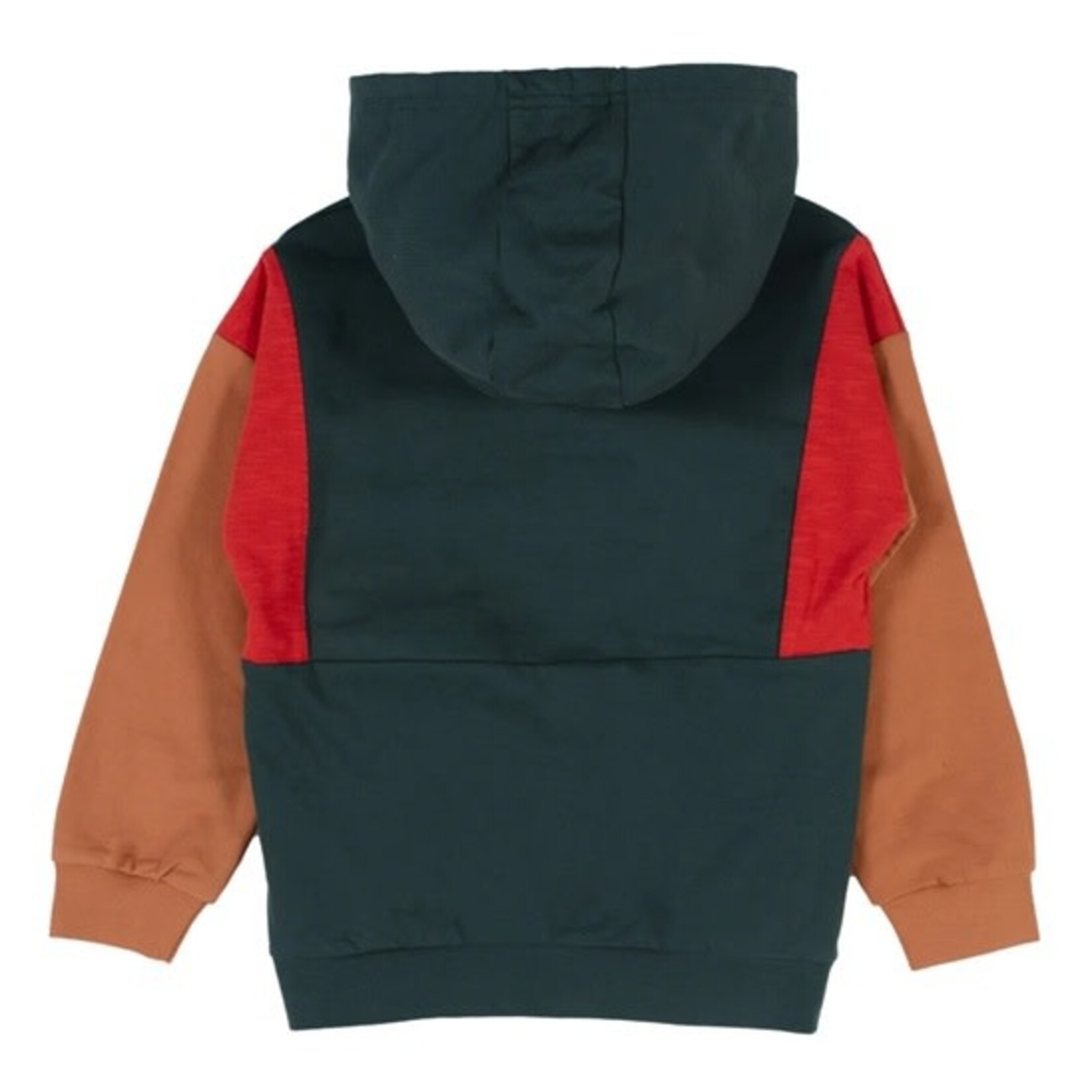 Nanö NANÖ - Chandail / veste à capuchon vert forêt et orange 'Campagne anglaise'