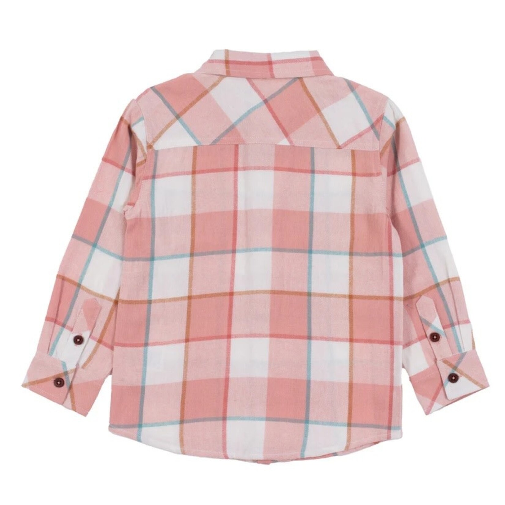 Nanö NANÖ - Chemise corail à carreaux 'Balade automnale'