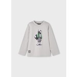 Mayoral MAYORAL - Grey Longsleeve Shirt with Wolf Print