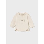 Mayoral MAYORAL - Cream Longsleeve T-Shirt with Pocket