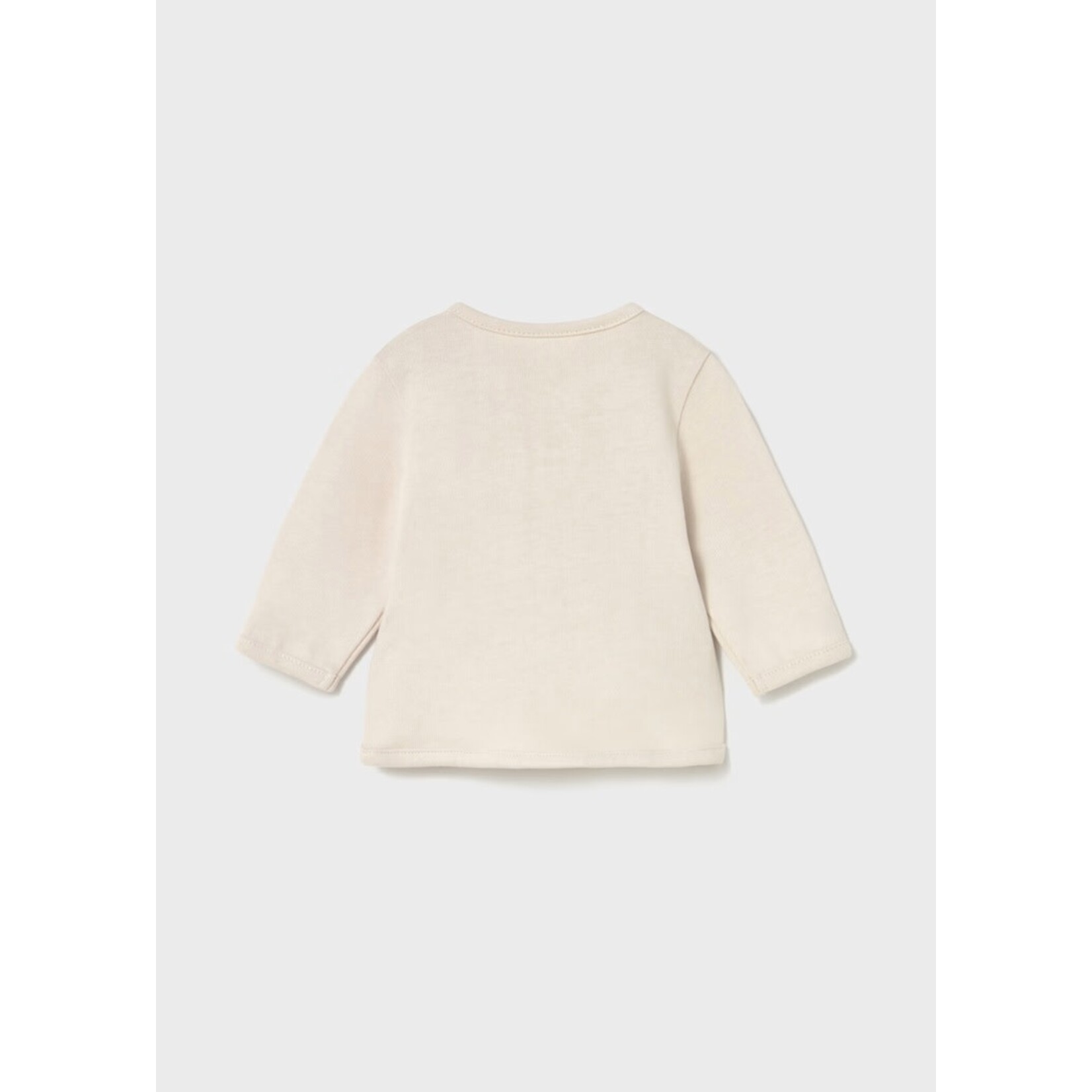 Mayoral MAYORAL - Cream Longsleeve T-Shirt with Pocket