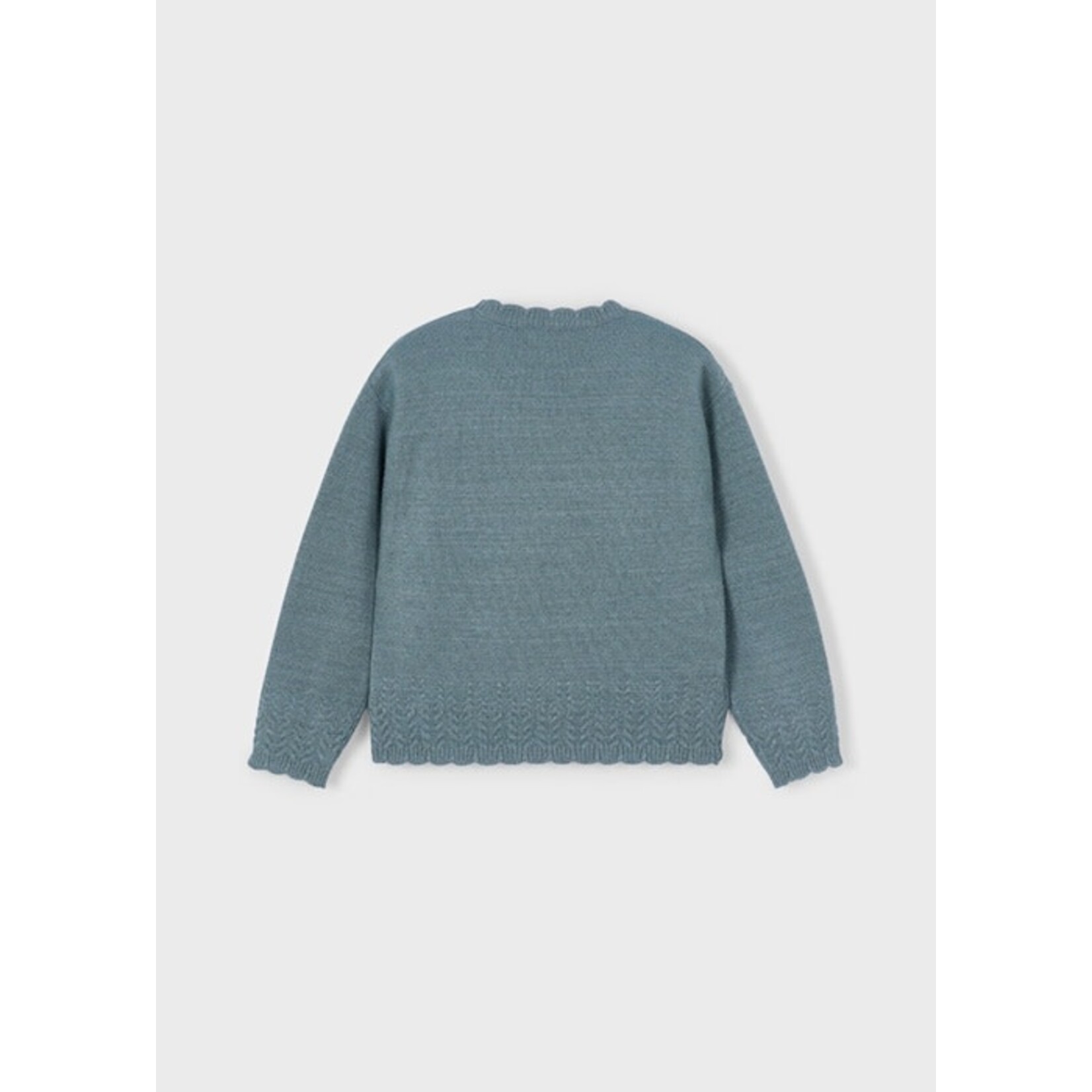 Mayoral MAYORAL - Chandail style pull vert-de-gris avec effet tricot