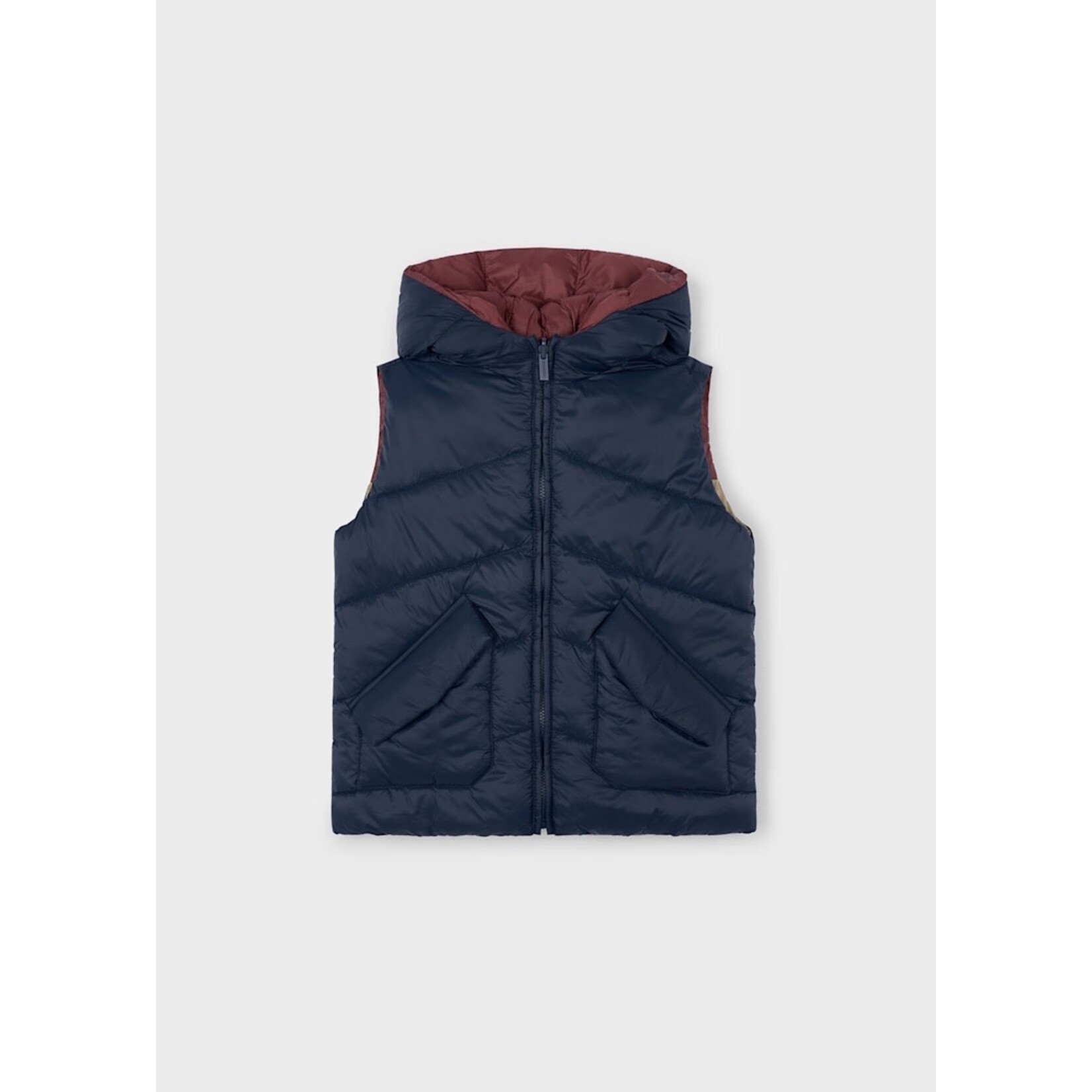 Mayoral MAYORAL - Veste sans manches matelassée mi-saison réversible marine ultra légère