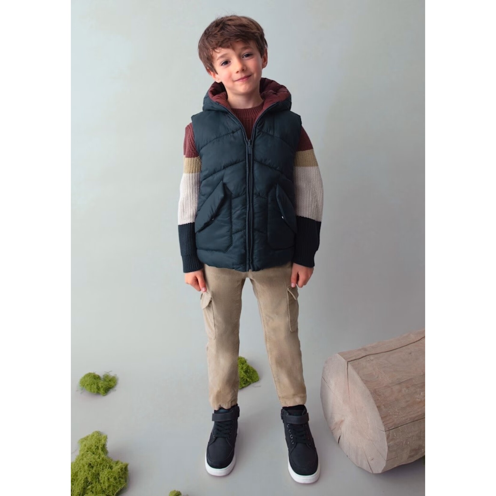 Mayoral MAYORAL - Veste sans manches matelassée mi-saison réversible marine ultra légère