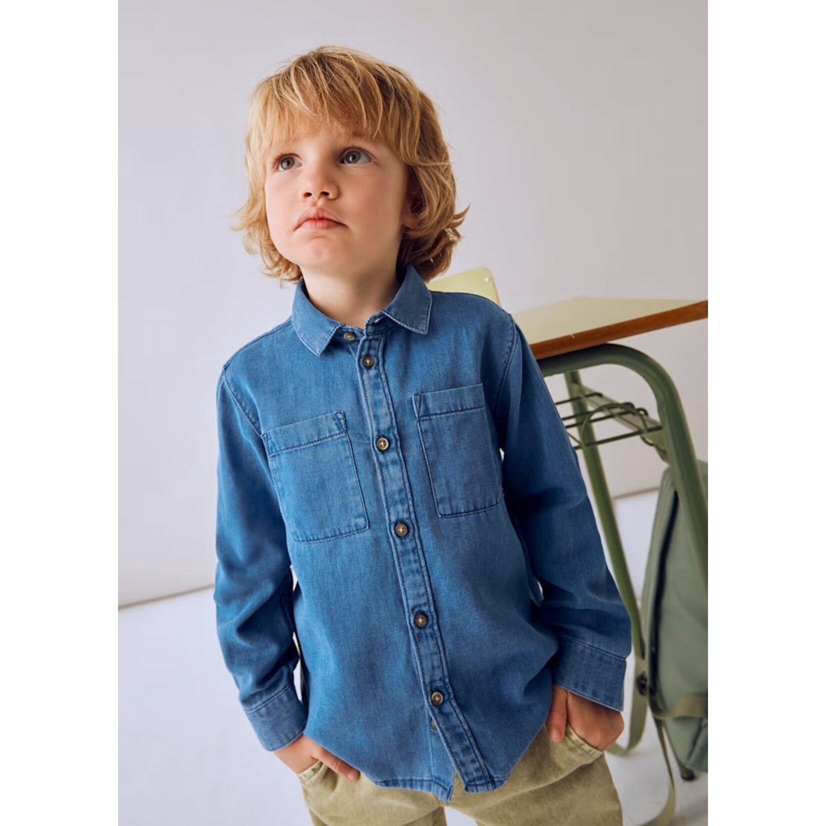 Mayoral MAYORAL - Chemise à manches longues en léger denim