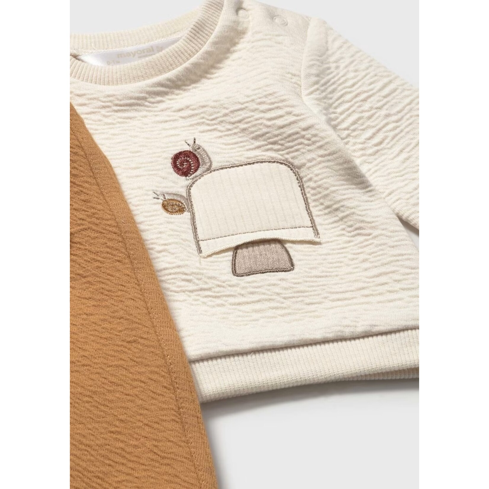 Mayoral  MAYORAL - 2-piece set - Long-sleeved sweater with snail on a mushroom pattern with long pants