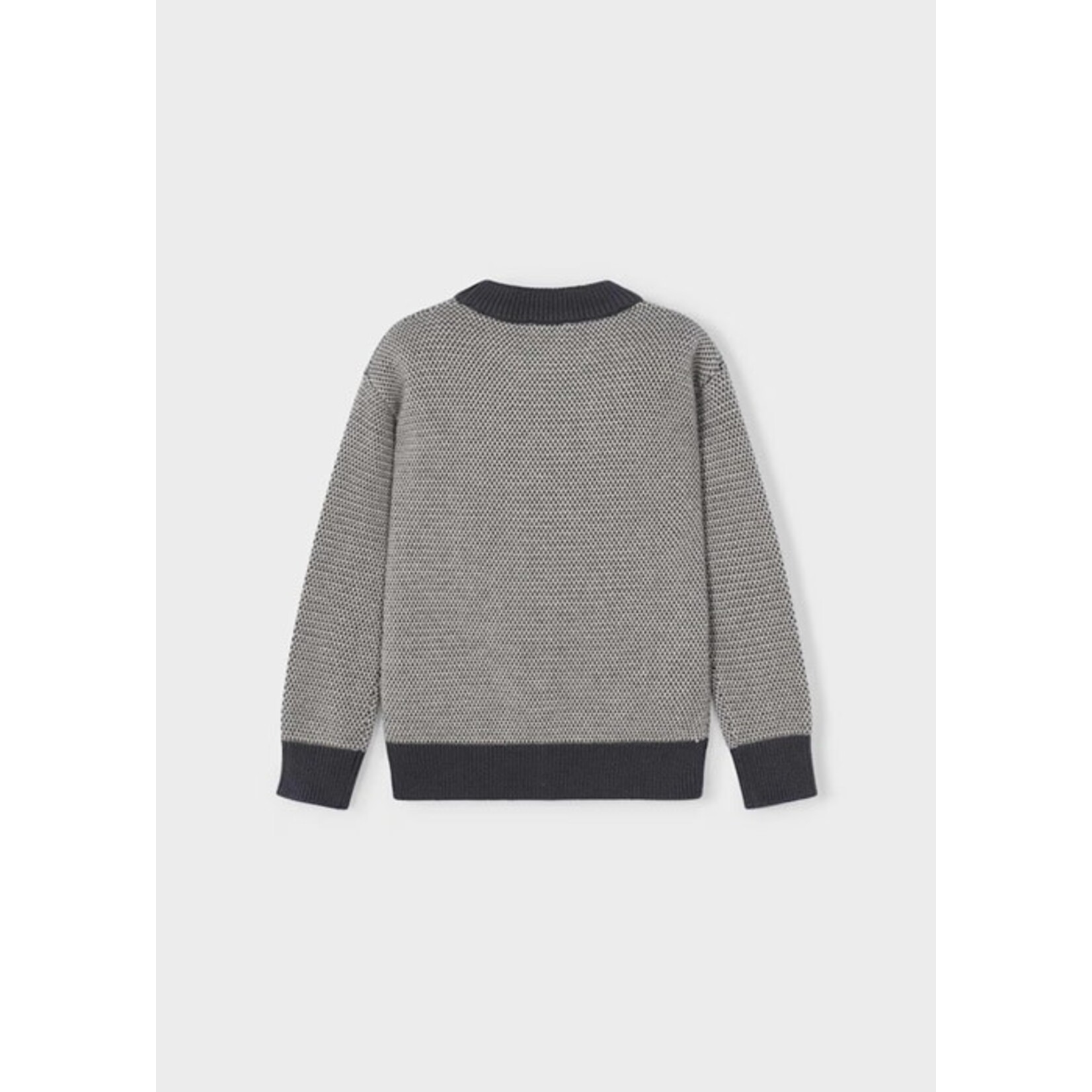 Mayoral MAYORAL - Chandail à manches longues en tricot  gris, brun et beige