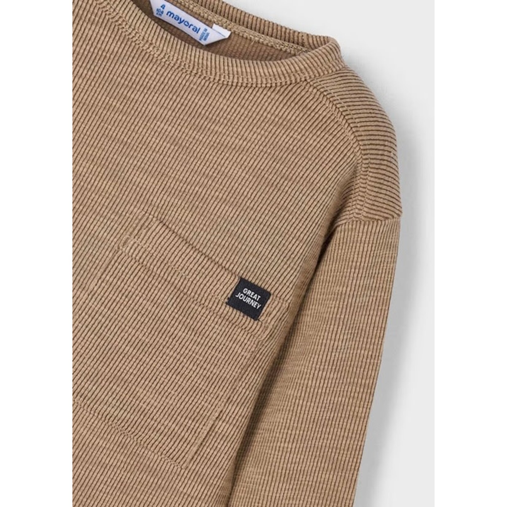 Mayoral MAYORAL - Chandail à manches longues en maille caramel