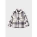 Mayoral MAYORAL - Chemise à manches longues carreautée grise et blanche