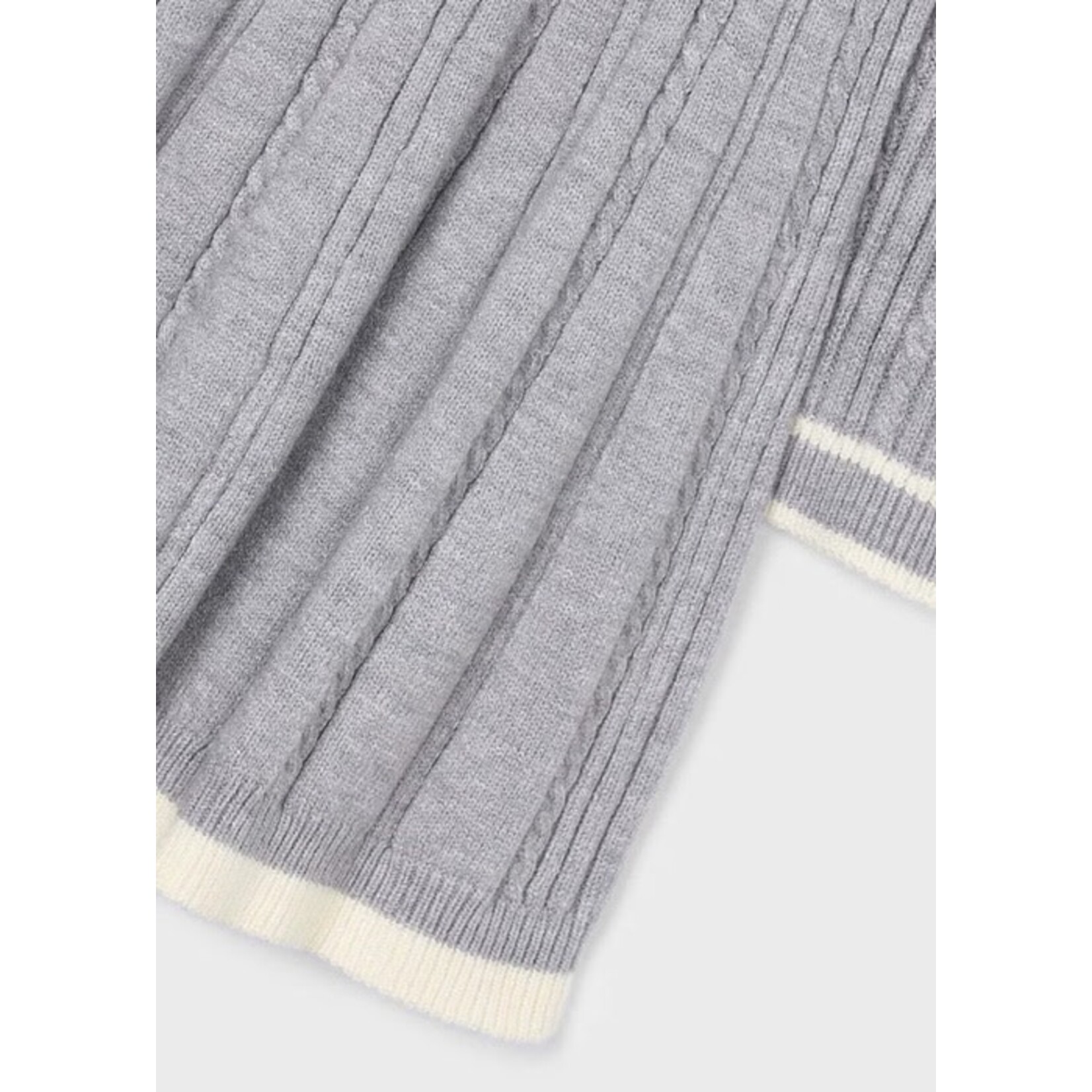 Mayoral MAYORAL - Robe à manches longues grise en tricot