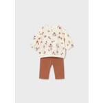 Mayoral MAYORAL - Two-Piece Set with Mushroom Top and Orange Leggings