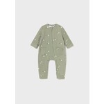 Mayoral MAYORAL - Green Zip-Up Romper with Tree Pattern