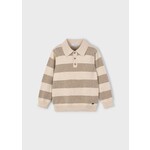 Mayoral MAYORAL - Chandail/polo à manches longues beige et taupe