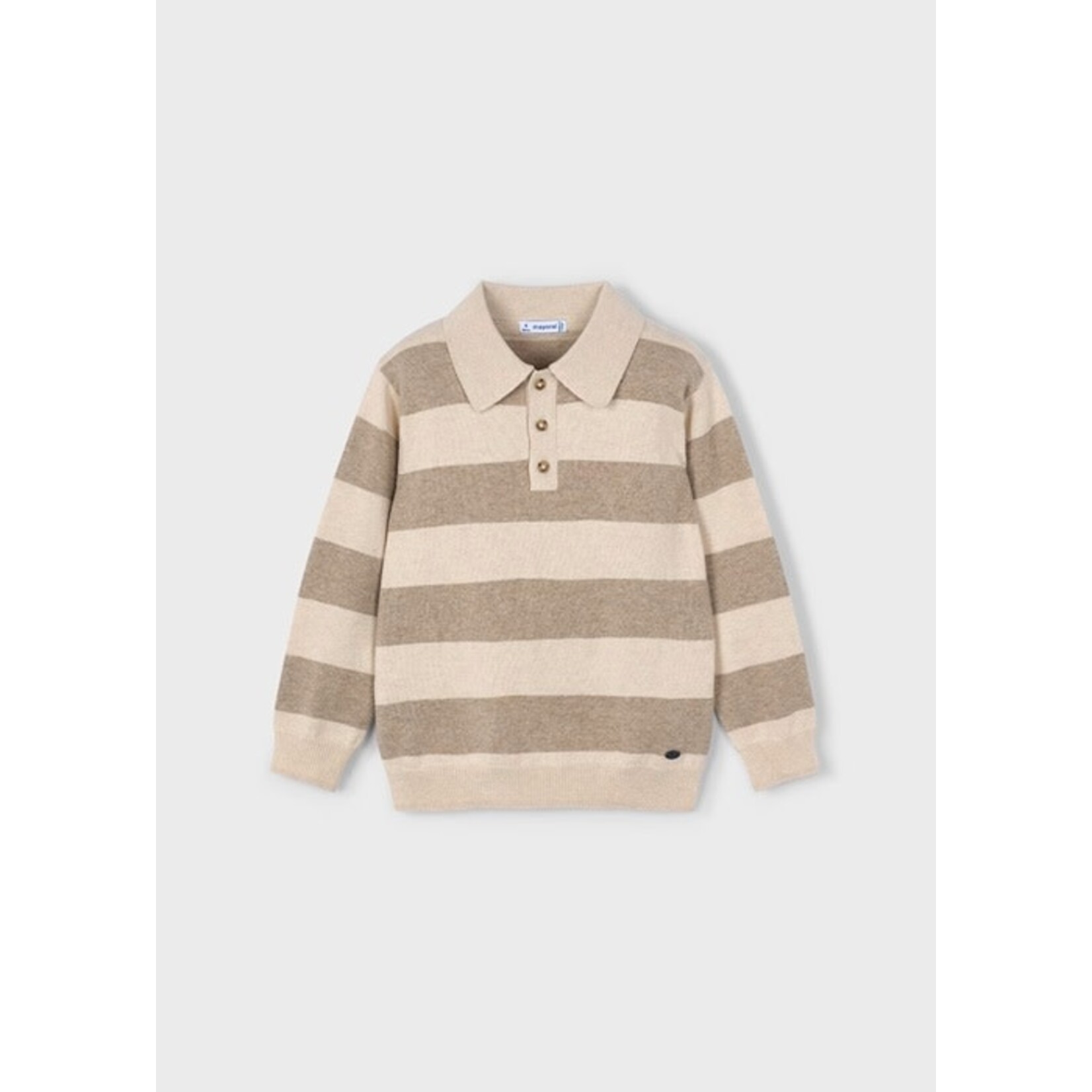 Mayoral MAYORAL - Chandail/polo à manches longues beige et taupe