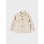 Mayoral MAYORAL - Beige Ribbed Velvet Overshirt
