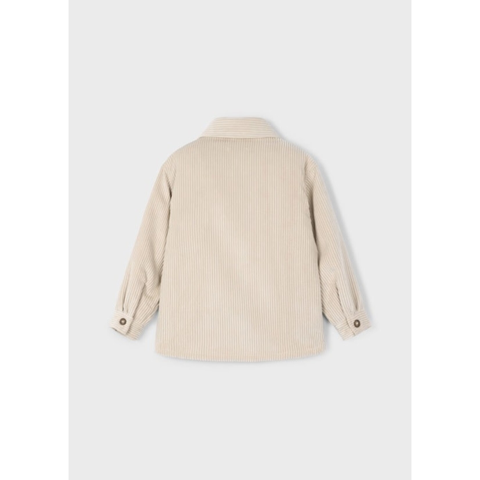 Mayoral MAYORAL - Beige Ribbed Velvet Overshirt