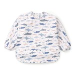 Loulou Lollipop LOULOU LOLLIPOP - Waterproof Long Sleeve Bib 'Sharks'