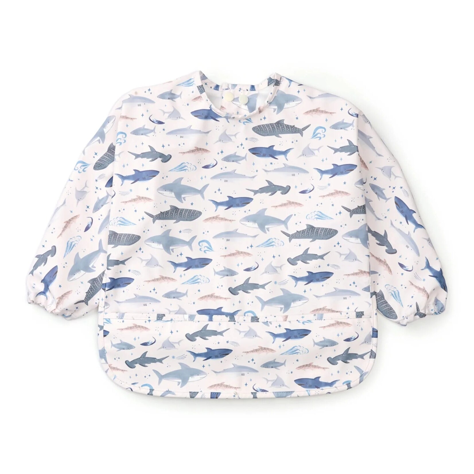 Loulou Lollipop LOULOU LOLLIPOP - Bavette imperméable avec manches 'Requins'