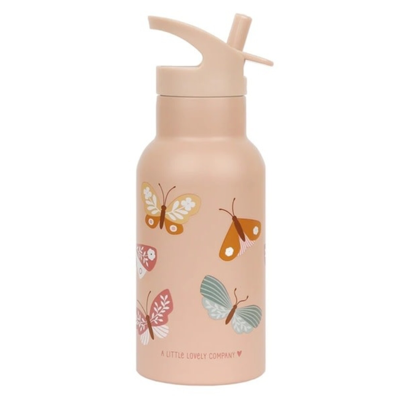 A Little Lovely Company A LITTLE LOVELY COMPANY - Stainless steel drink bottle 'Butterflies'