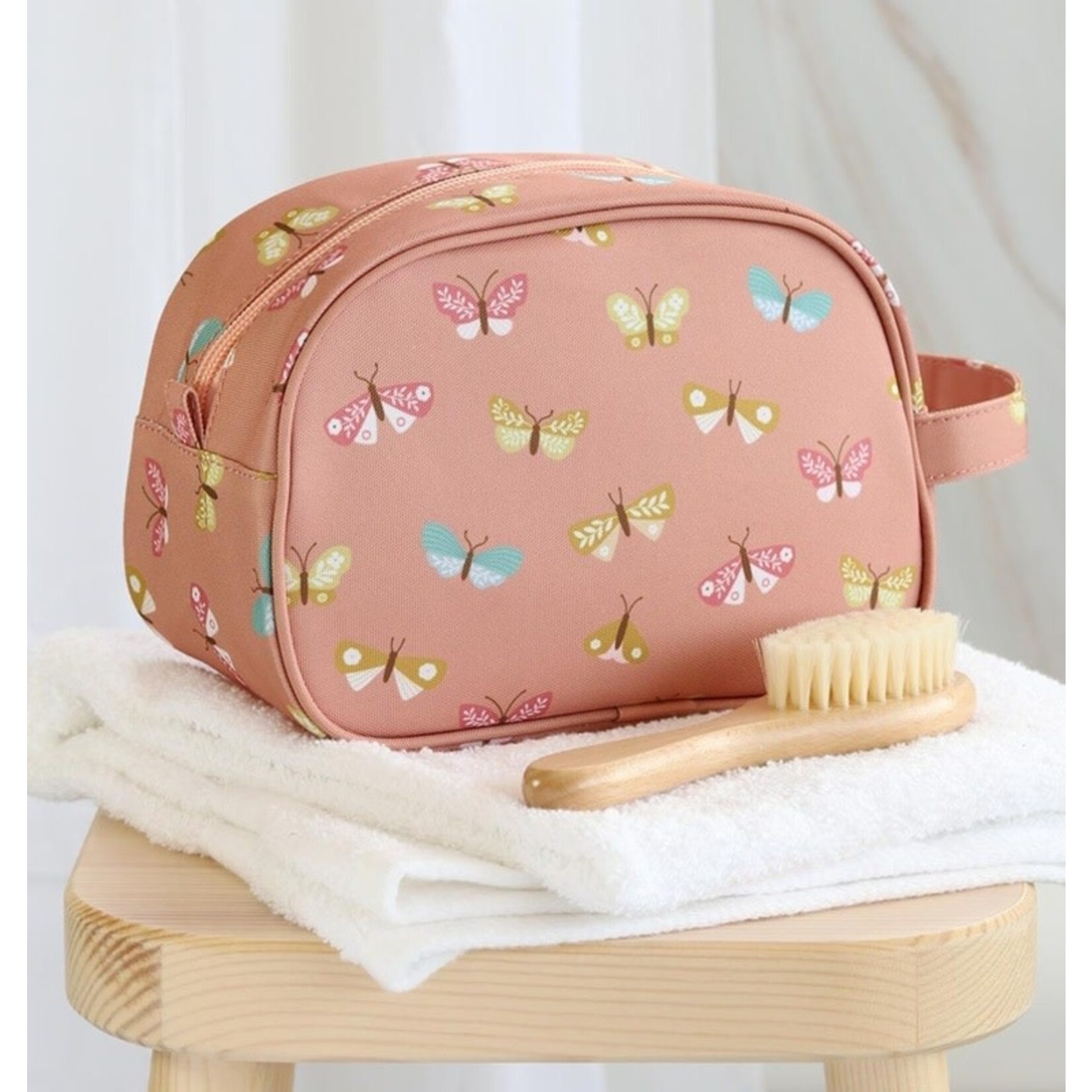 A Little Lovely Company A LITTLE LOVELY COMPANY - Trousse de toilette 'Papillons'