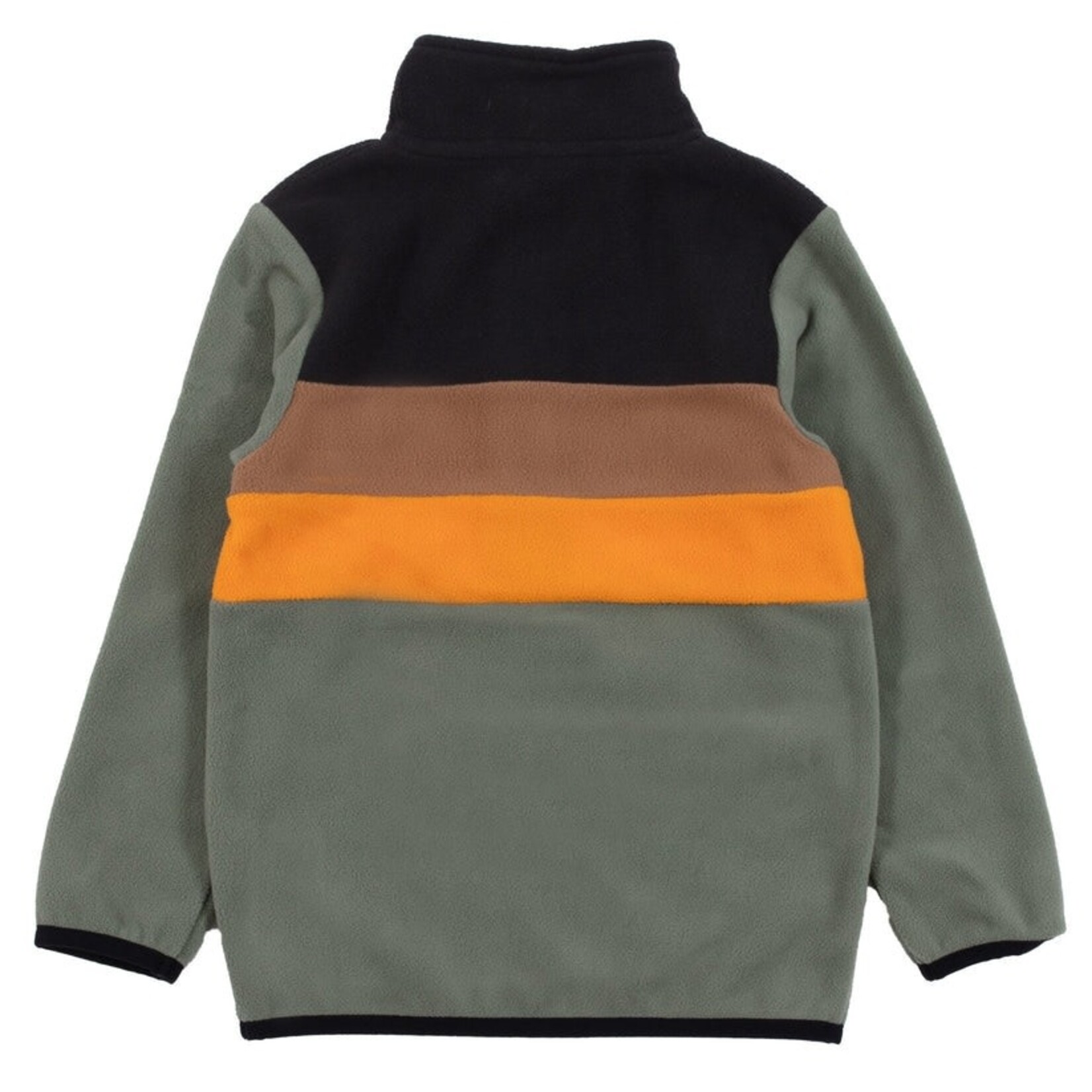 Nanö NANÖ - Microfleece Two-Piece Base Layer - Green with Black, Brown and Orange Stripes
