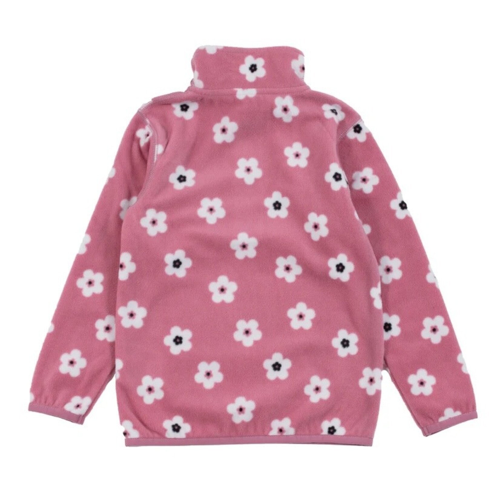 Nanö NANÖ - Two-Piece Microfleece Base Layer - Pink with Flowers