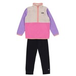 Nanö NANÖ - Microfleece Two-Piece Base Layer - Pink, Beige and Lilac Colorblock with Orange Accents