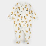 Petit Lem PETIT LEM - Pyjama de bébé blanc cassé à imprimé de poires